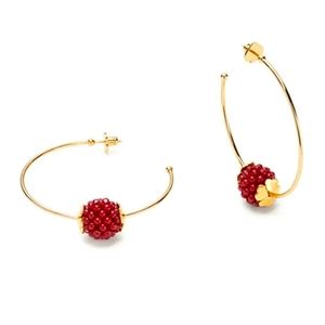 Kate Spade BNWT very berry hoops